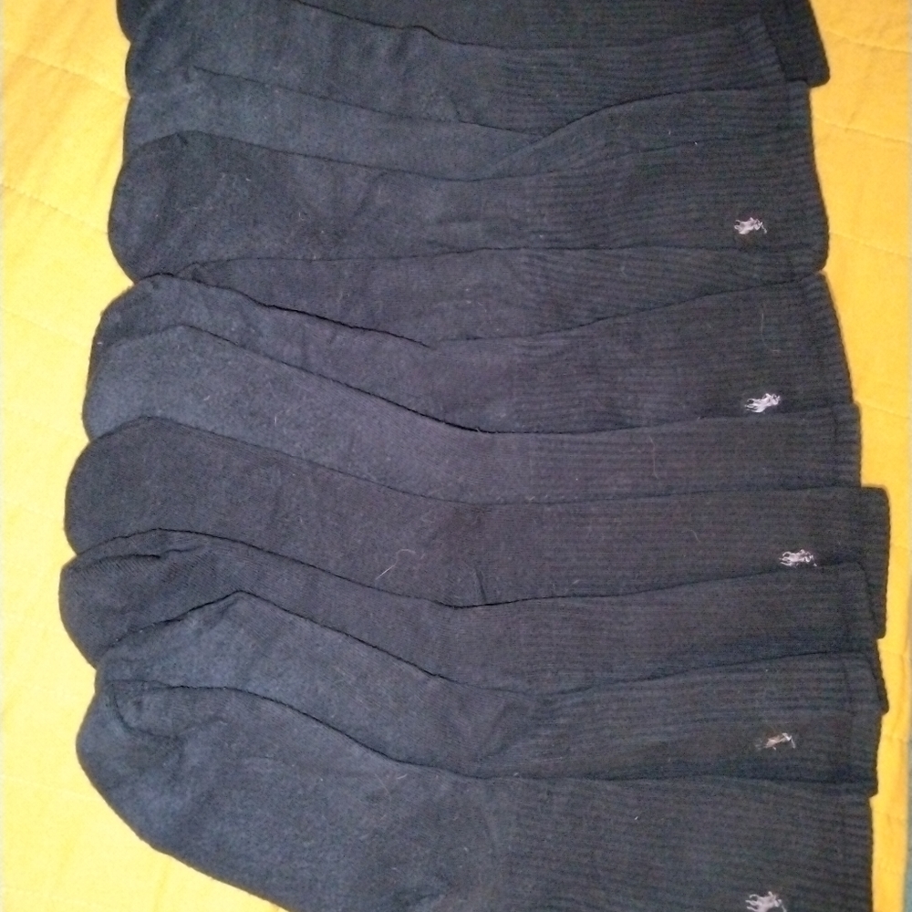 Polo Ralph Lauren men's sock bundle black.